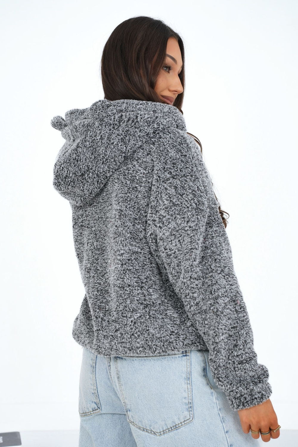 T-shirt femme Factory Price Sweatshirt Sweatshirt — gris