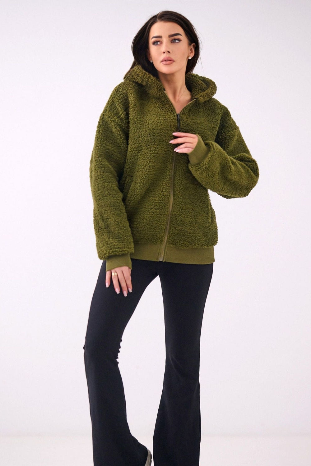 T-shirt femme Factory Price Sweatshirt Sweatshirt — vert