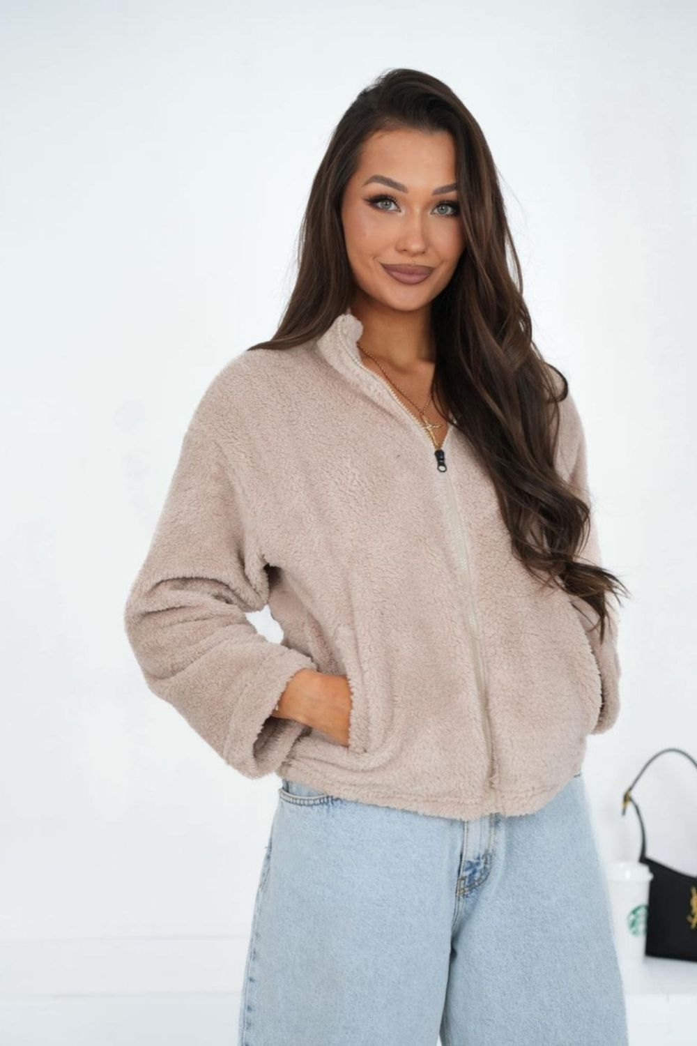 T-shirt femme Factory Price Sweatshirt Sweatshirt — beige