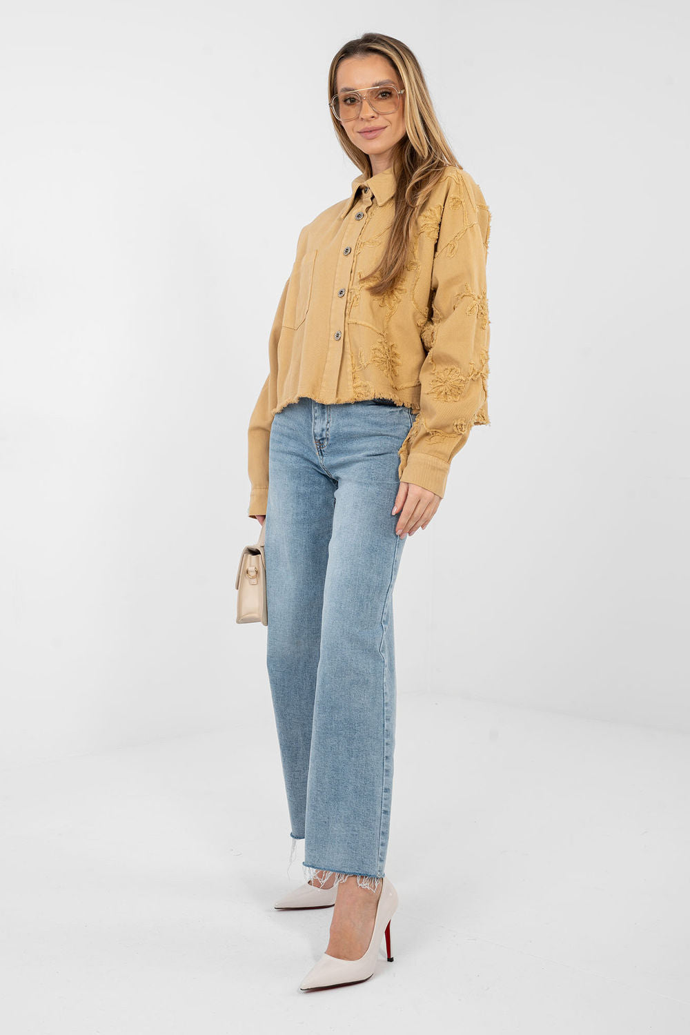 Veste en jean femme Rue Paris — brun