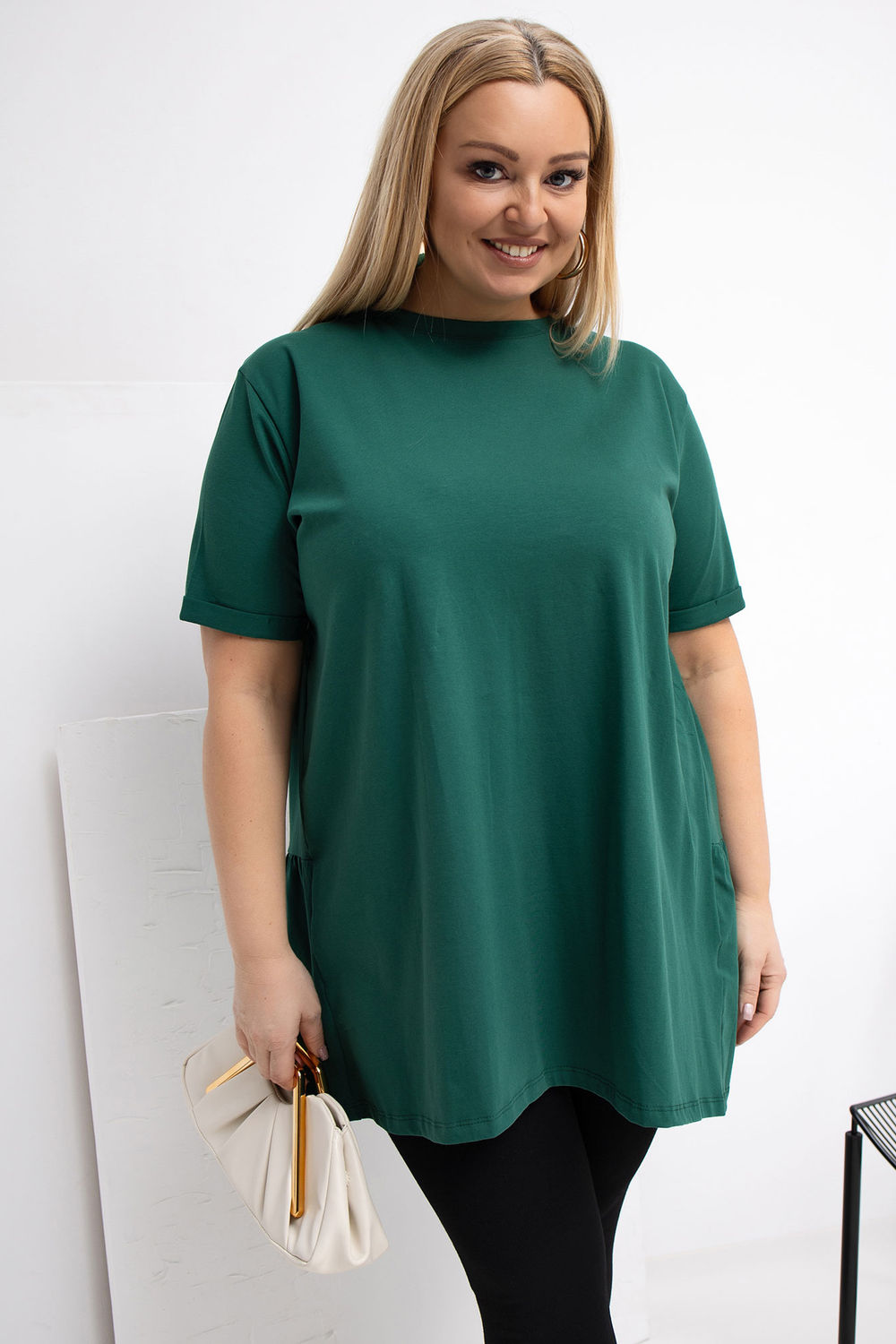 Chemisier grande taille femme Relevance — vert