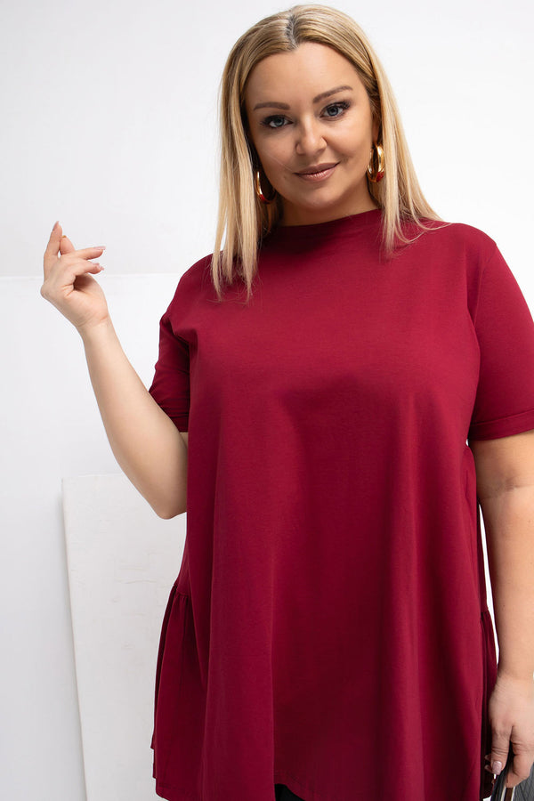 Chemisier grande taille femme Relevance — rouge
