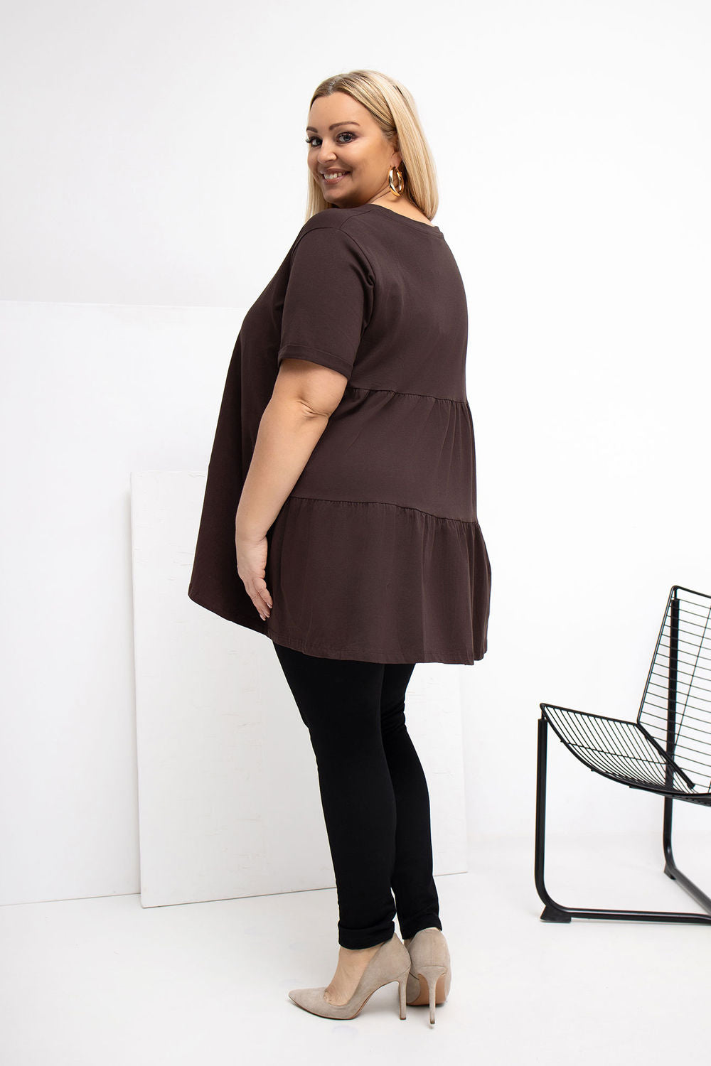 Chemisier grande taille femme Relevance — brun