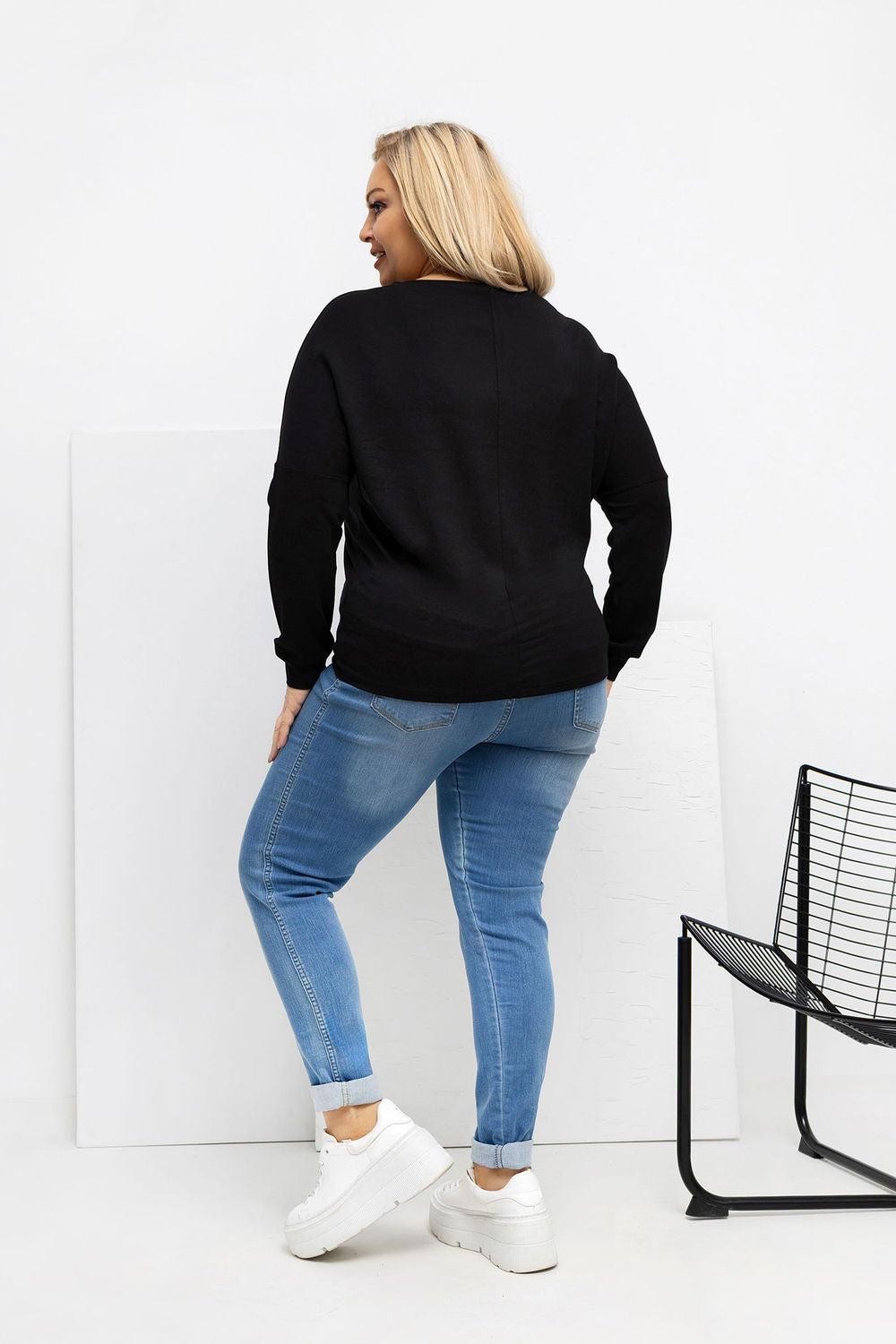 Chemisier grande taille femme Relevance — noir