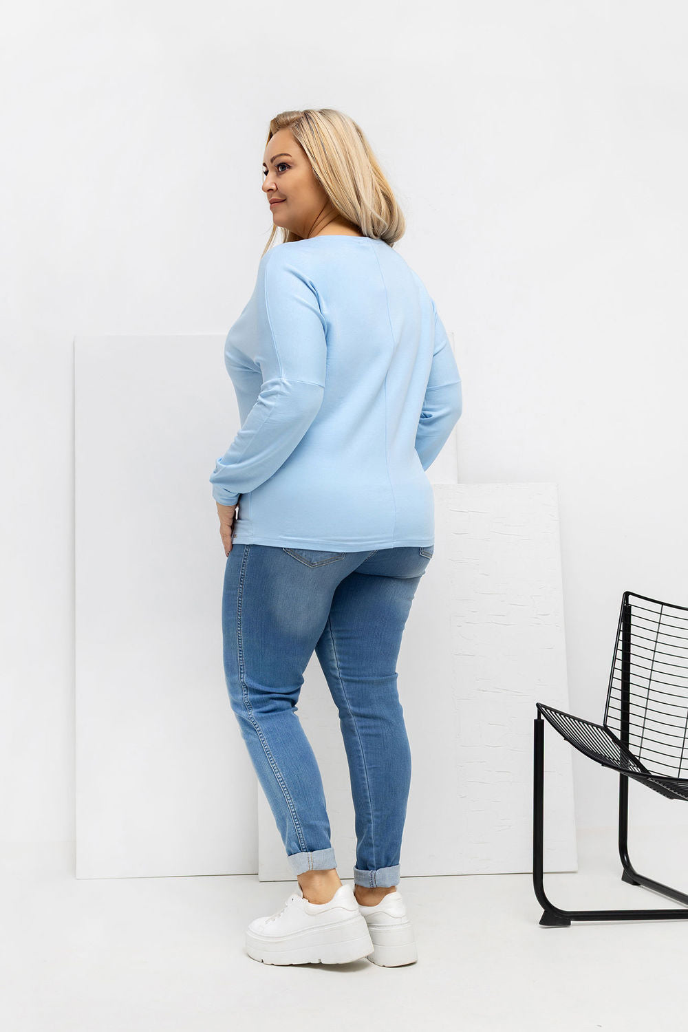 Chemisier grande taille femme Relevance — bleu