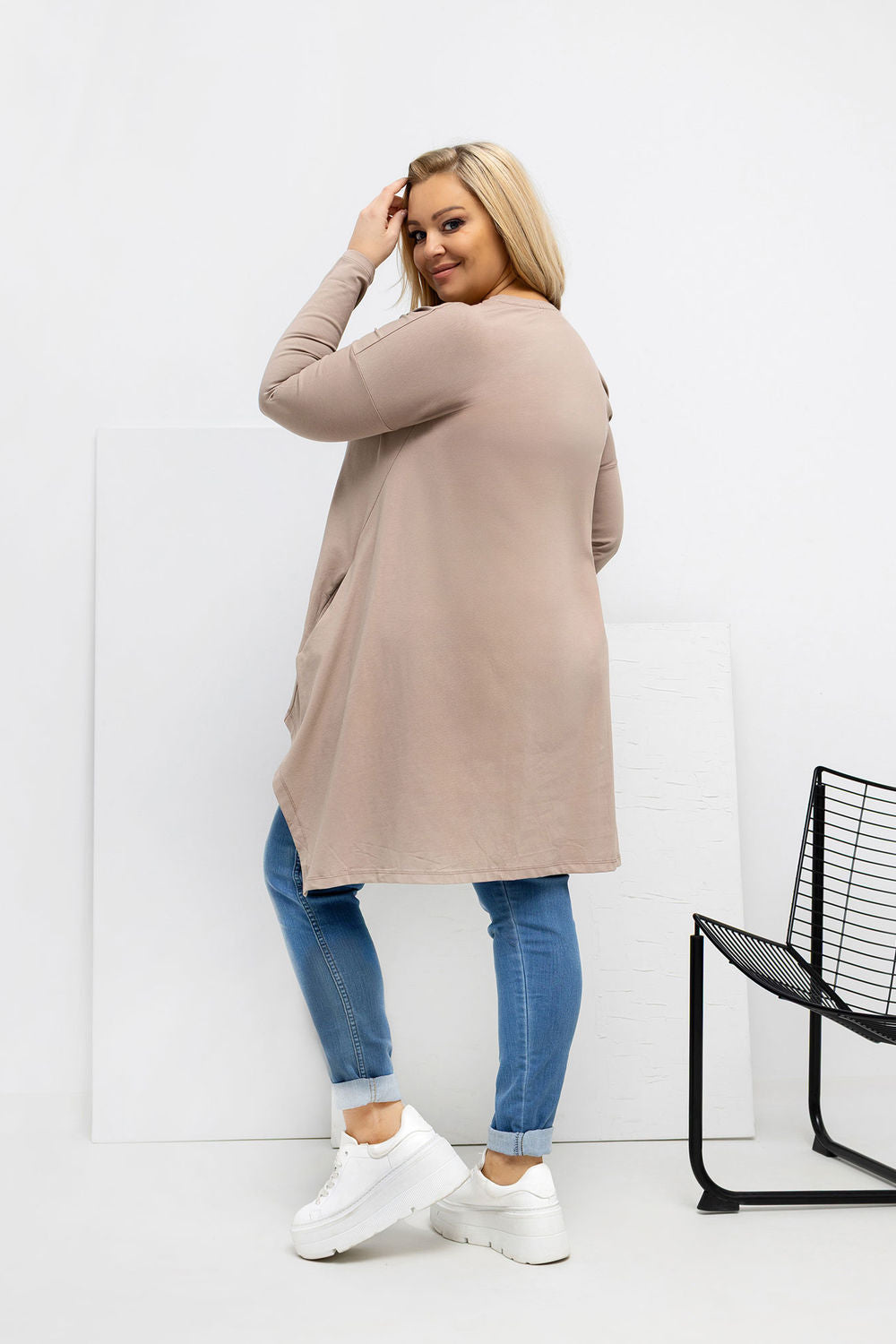 Chemisier grande taille femme Relevance — beige