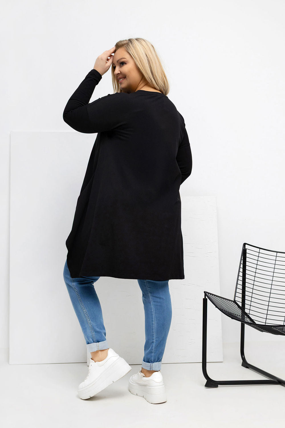 Chemisier grande taille femme Relevance — noir
