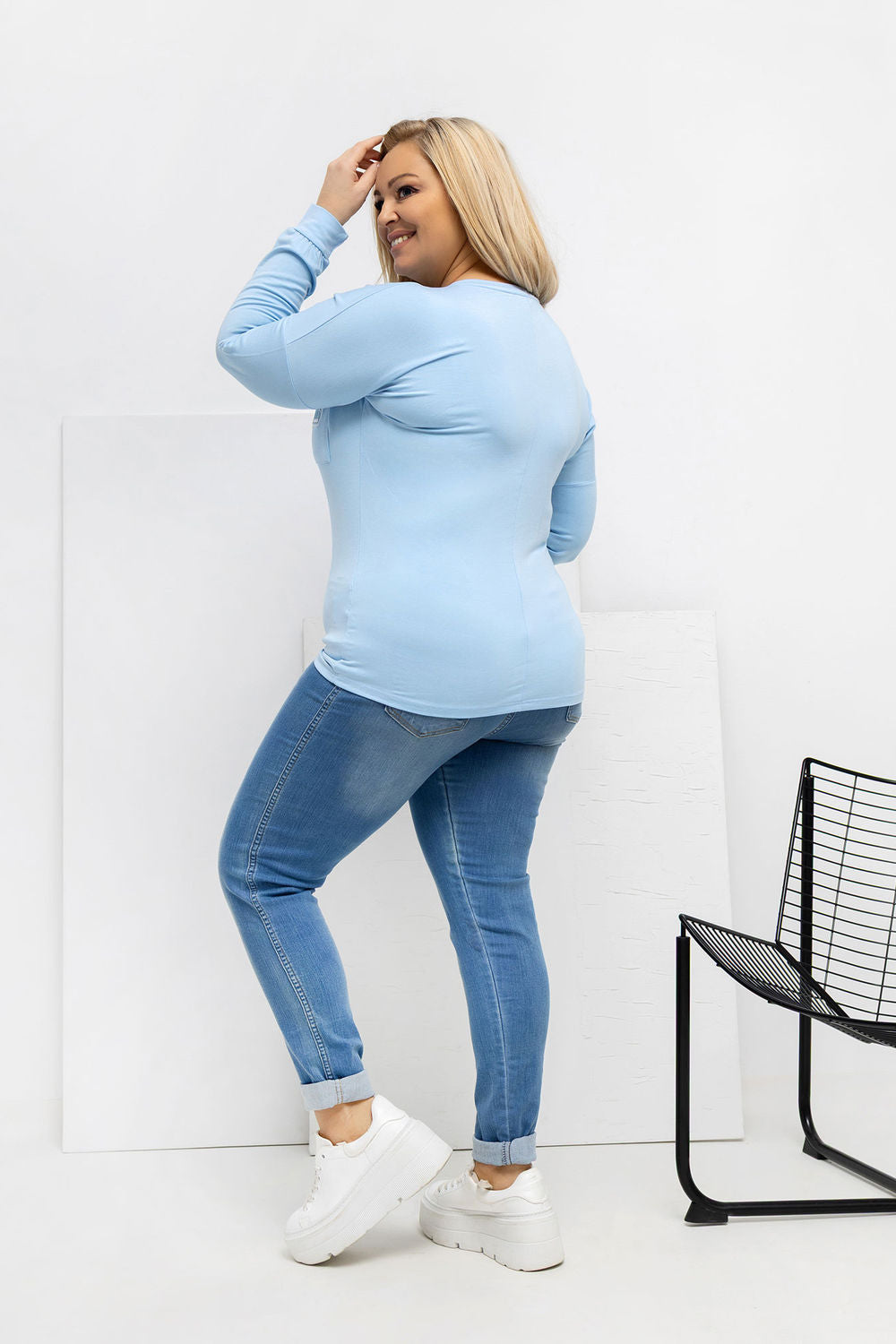 Chemisier grande taille femme Relevance — bleu