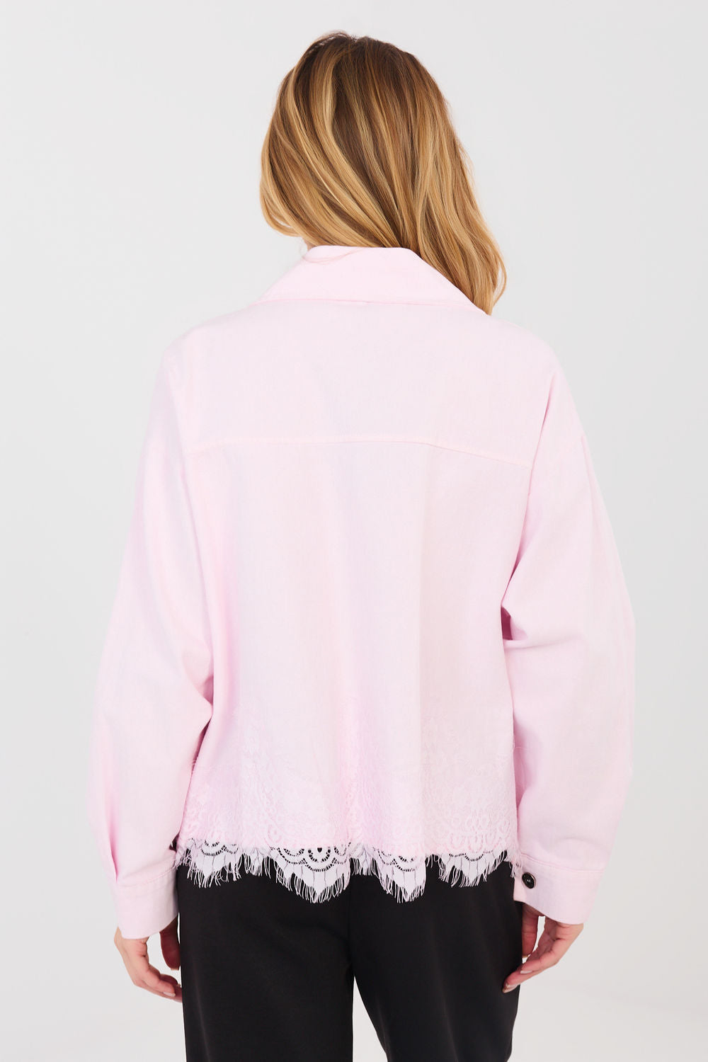 Veste en jean femme Rue Paris — rosé