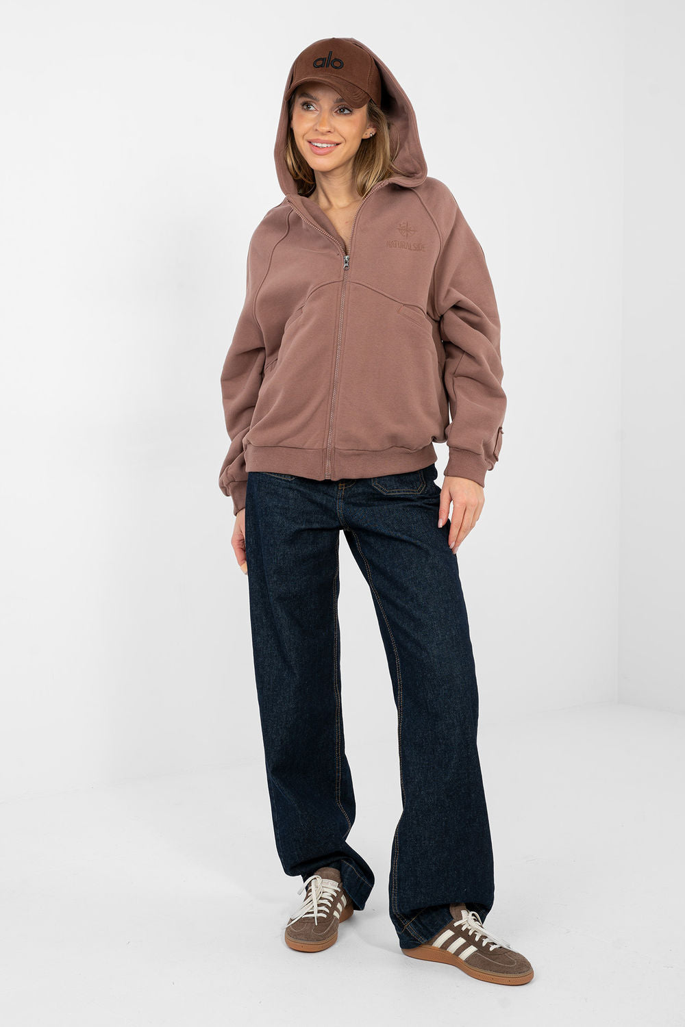T-shirt femme Factory Price Sweatshirt Sweatshirt — brun
