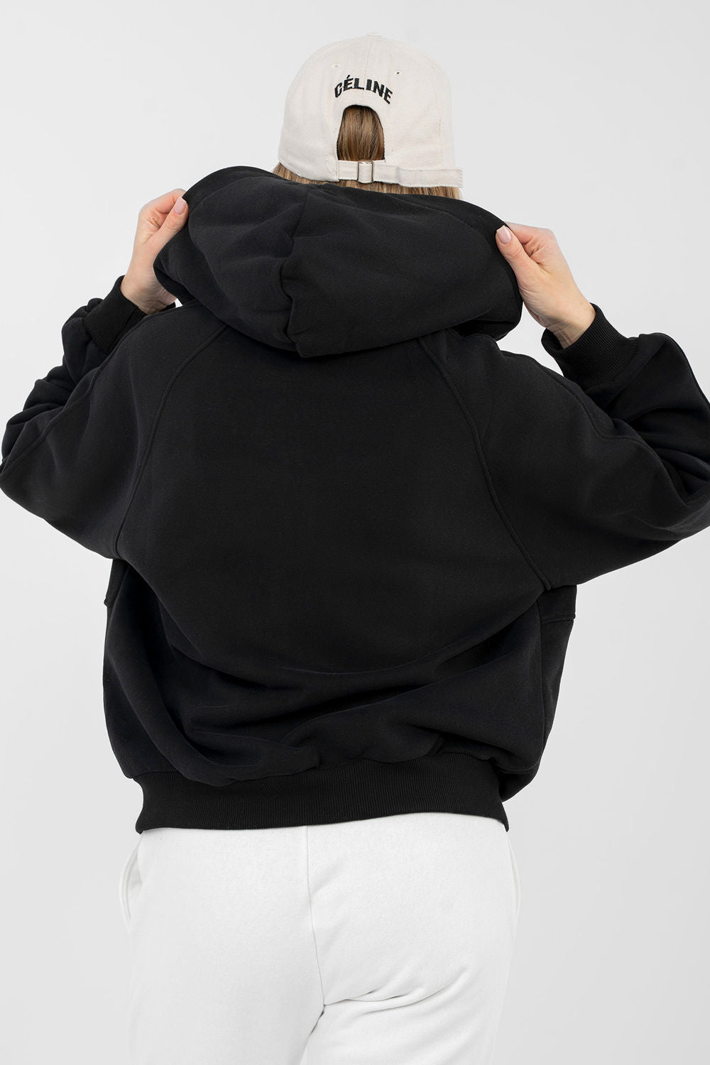T-shirt femme Factory Price Sweatshirt Sweatshirt — noir