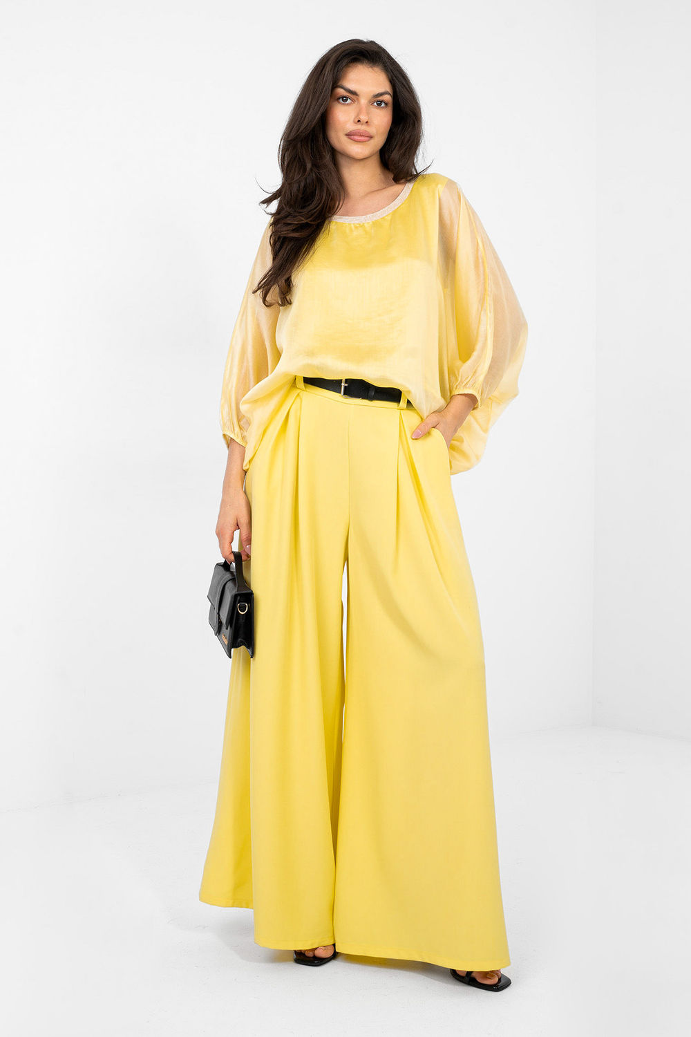 Blouse femme Italy Moda Chemisier Chemisier — jaune