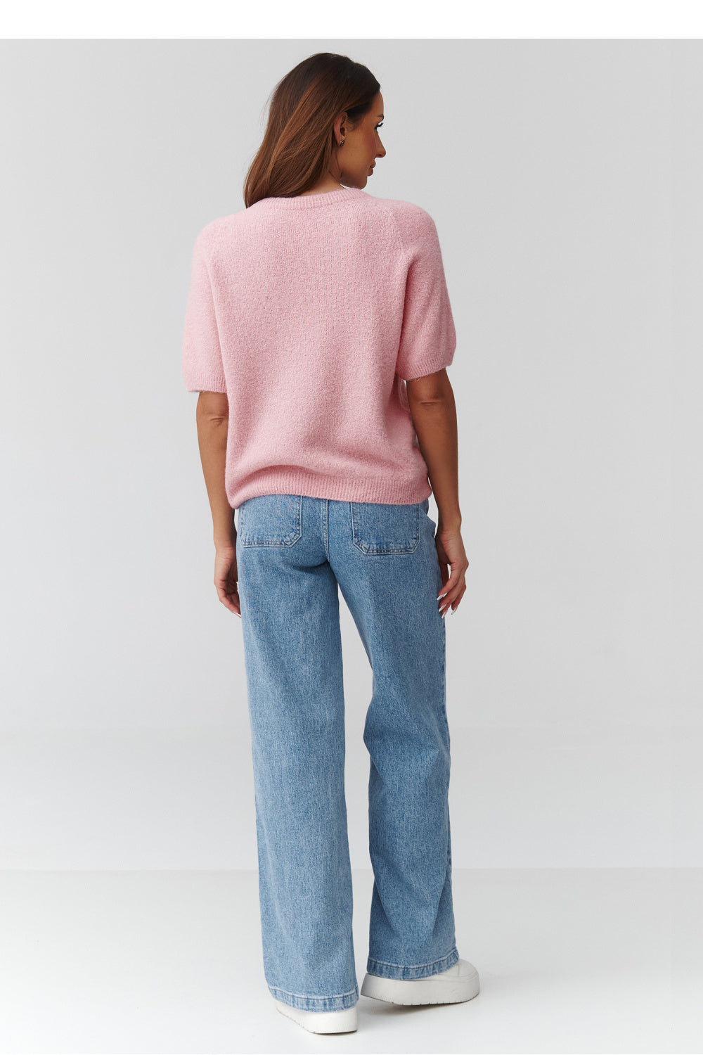 Pull femme Makadamia À Manches Courtes — rosé