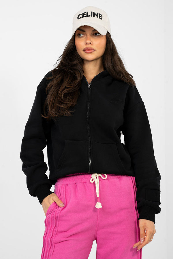 T-shirt femme Factory Price Sweatshirt Sweatshirt — noir