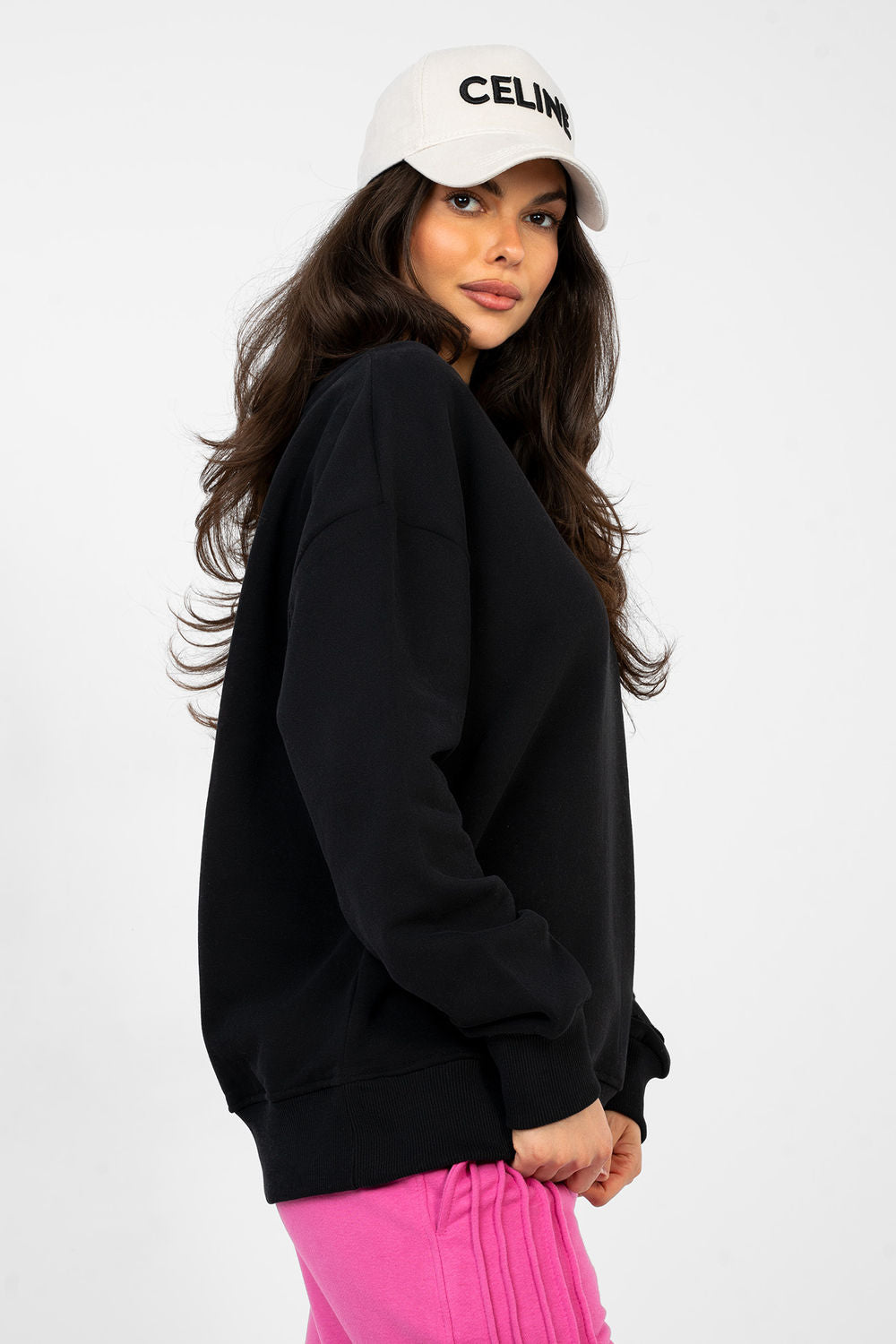 T-shirt femme Factory Price Sweatshirt Sweatshirt — noir