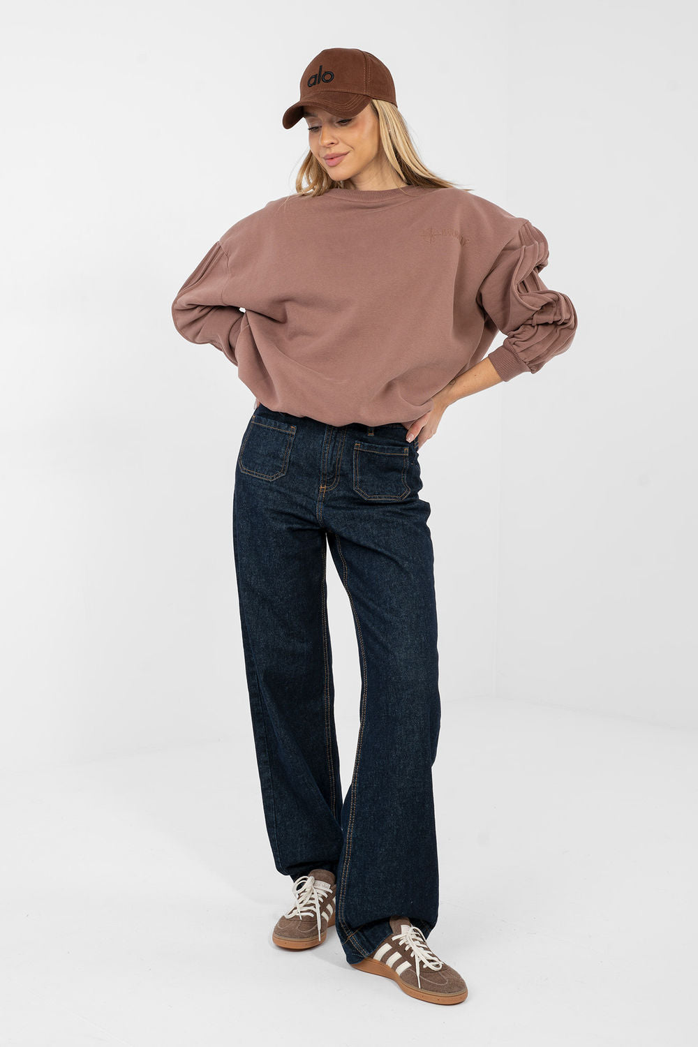 T-shirt femme Factory Price Sweatshirt Sweatshirt — brun