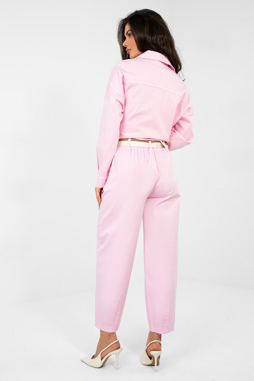 Chaussures à talons femme Italy Moda Pantalon Pantalon — rosé