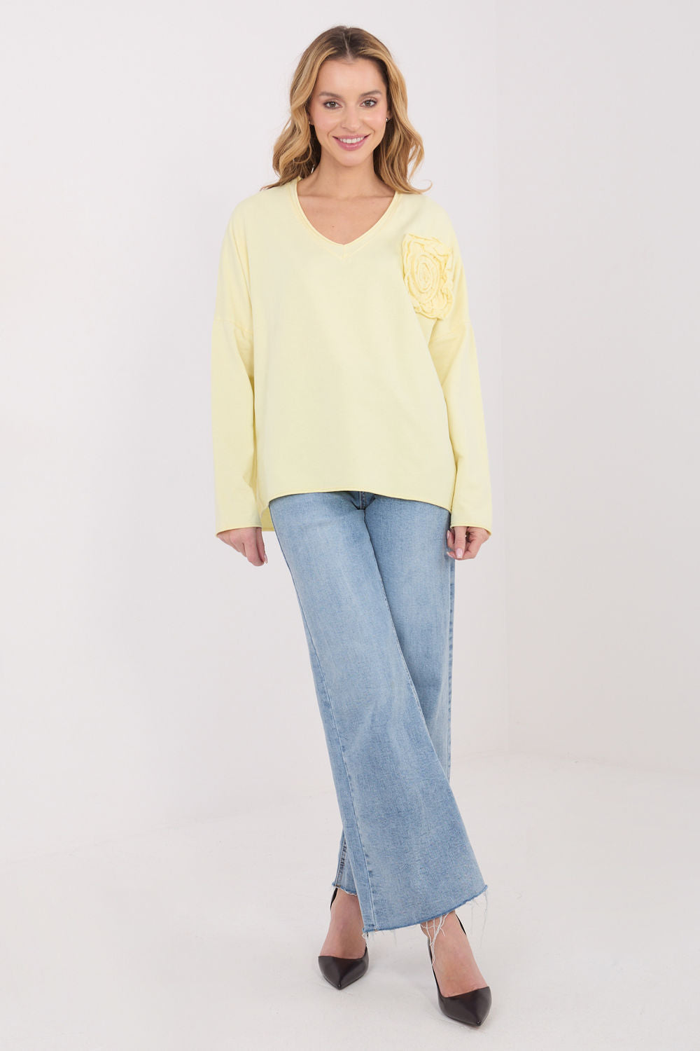 Blouse femme Factory Price Chemisier Chemisier — jaune