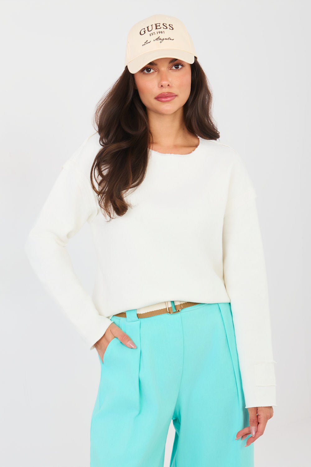 T-shirt femme Factory Price Sweatshirt Sweatshirt — beige
