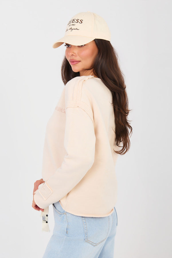 T-shirt femme Factory Price Sweatshirt Sweatshirt — beige