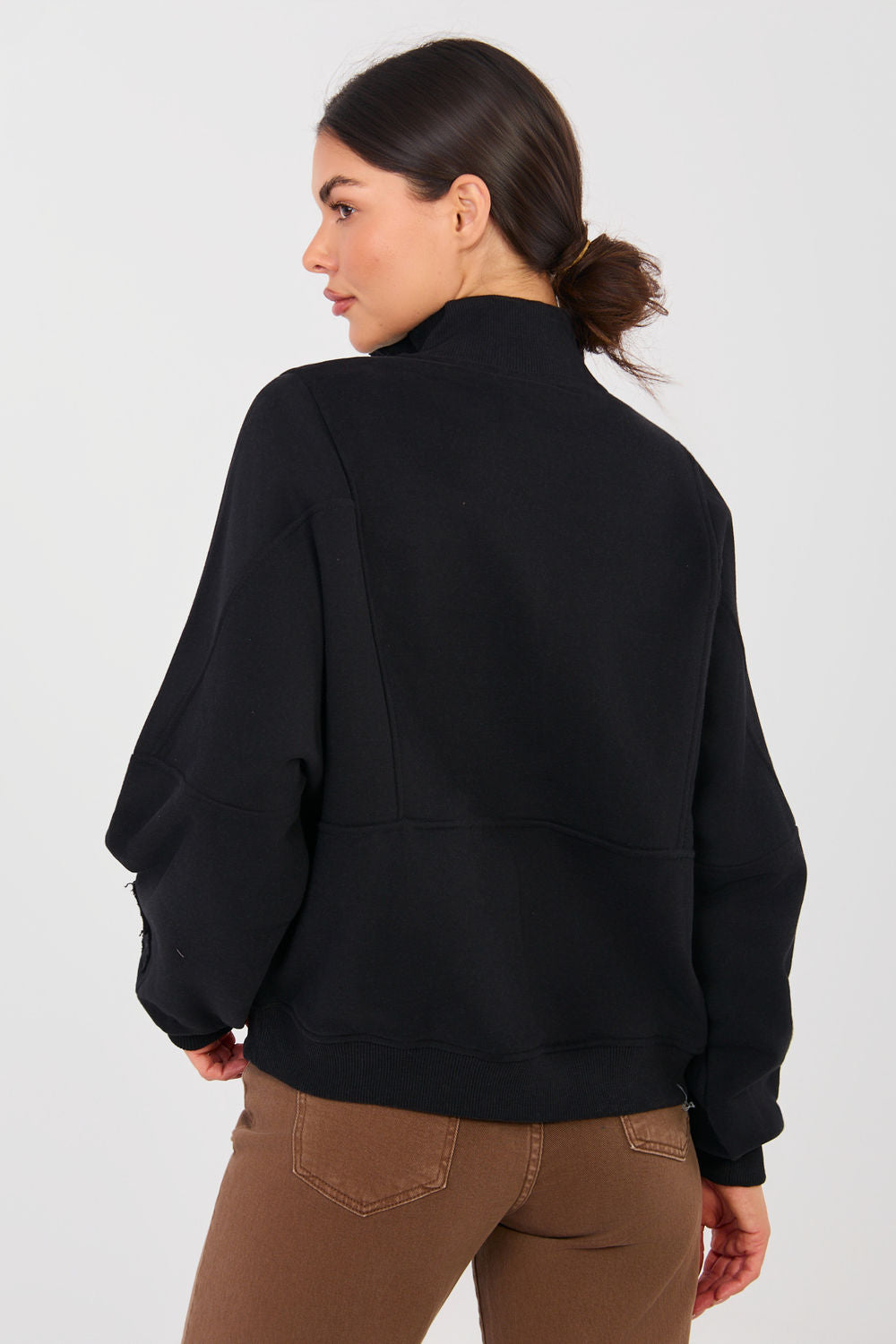 T-shirt femme Factory Price Sweatshirt Sweatshirt — noir