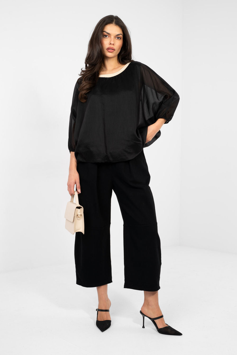 Blouse femme Italy Moda Chemisier Chemisier — noir
