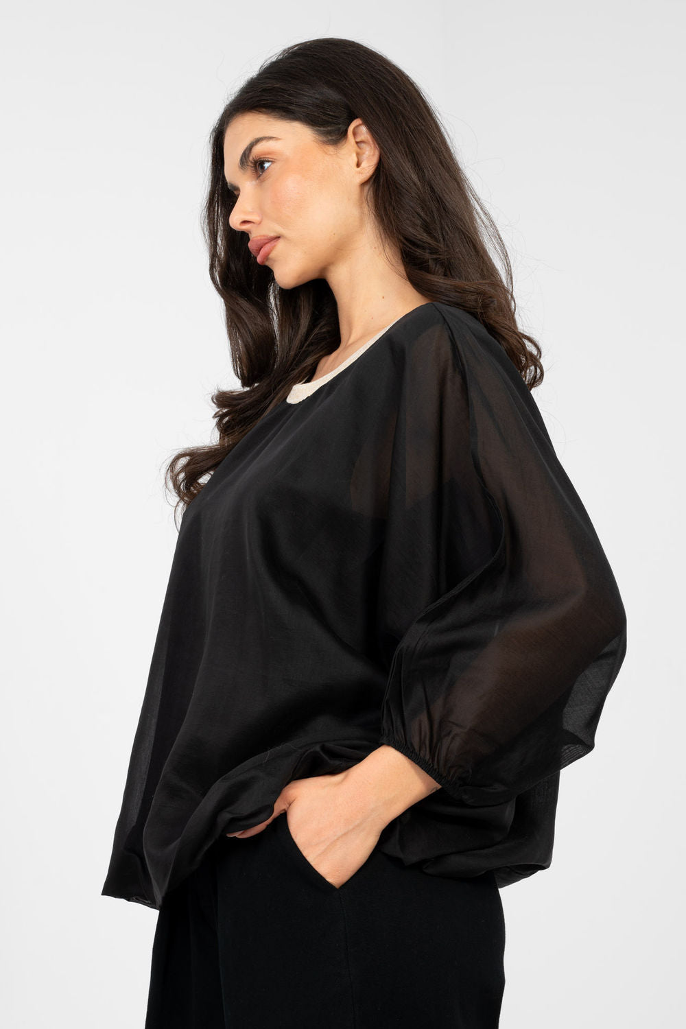 Blouse femme Italy Moda Chemisier Chemisier — noir