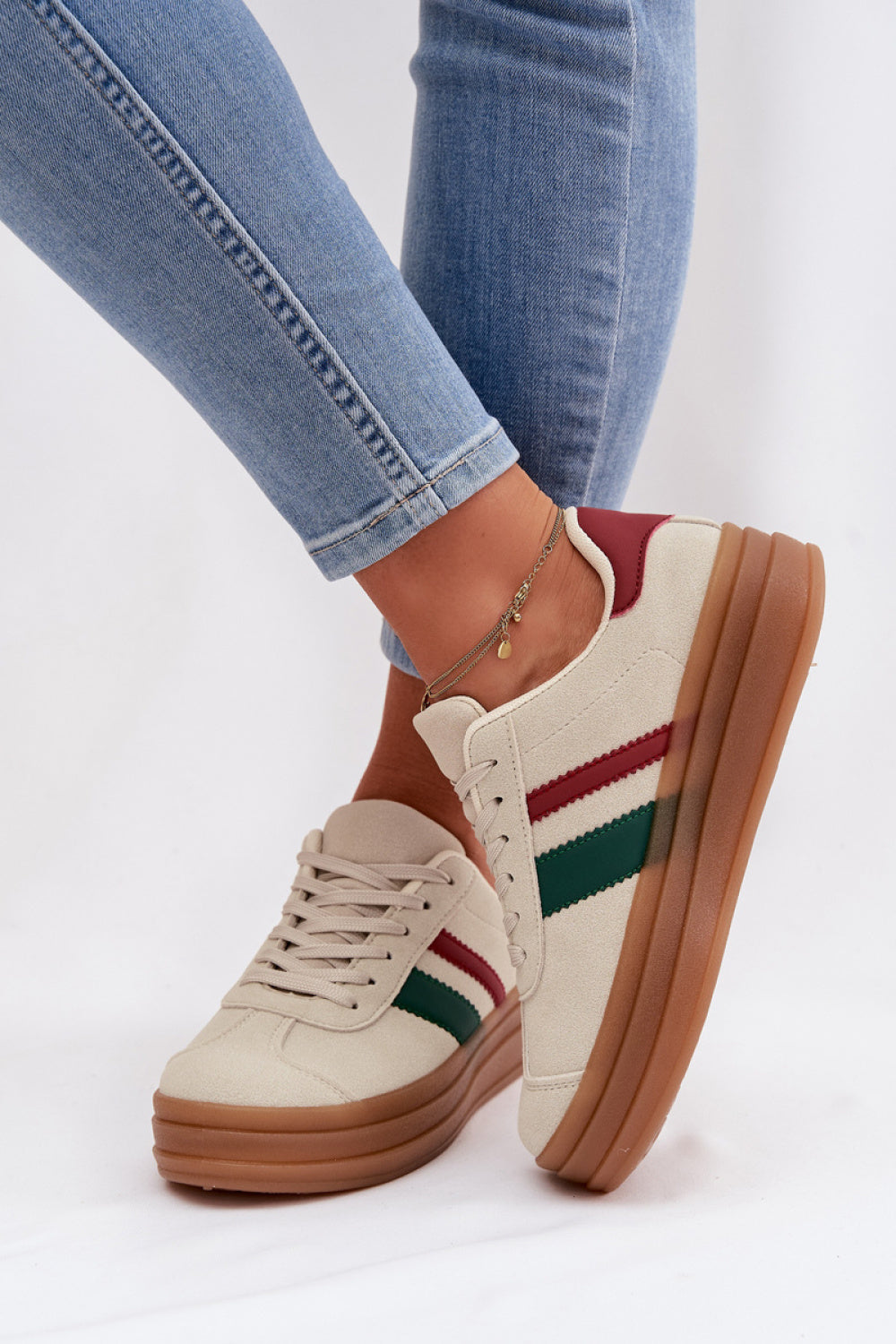 Baskets femme Step in style À Plateforme À — beige