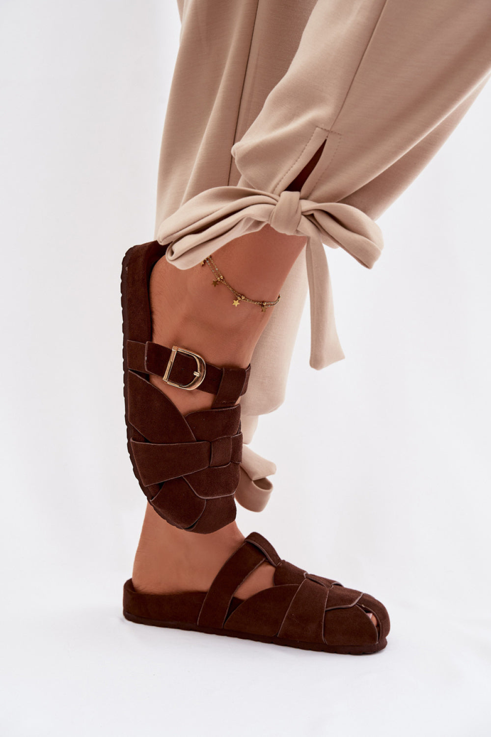 Sandales femme Step in style Clacquettes Clacquettes — brun