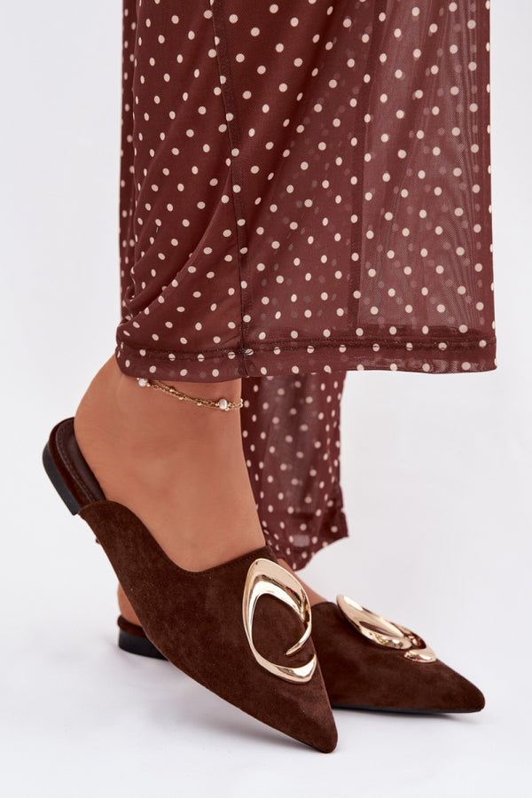 Sandales femme Step in style Clacquettes Clacquettes — brun