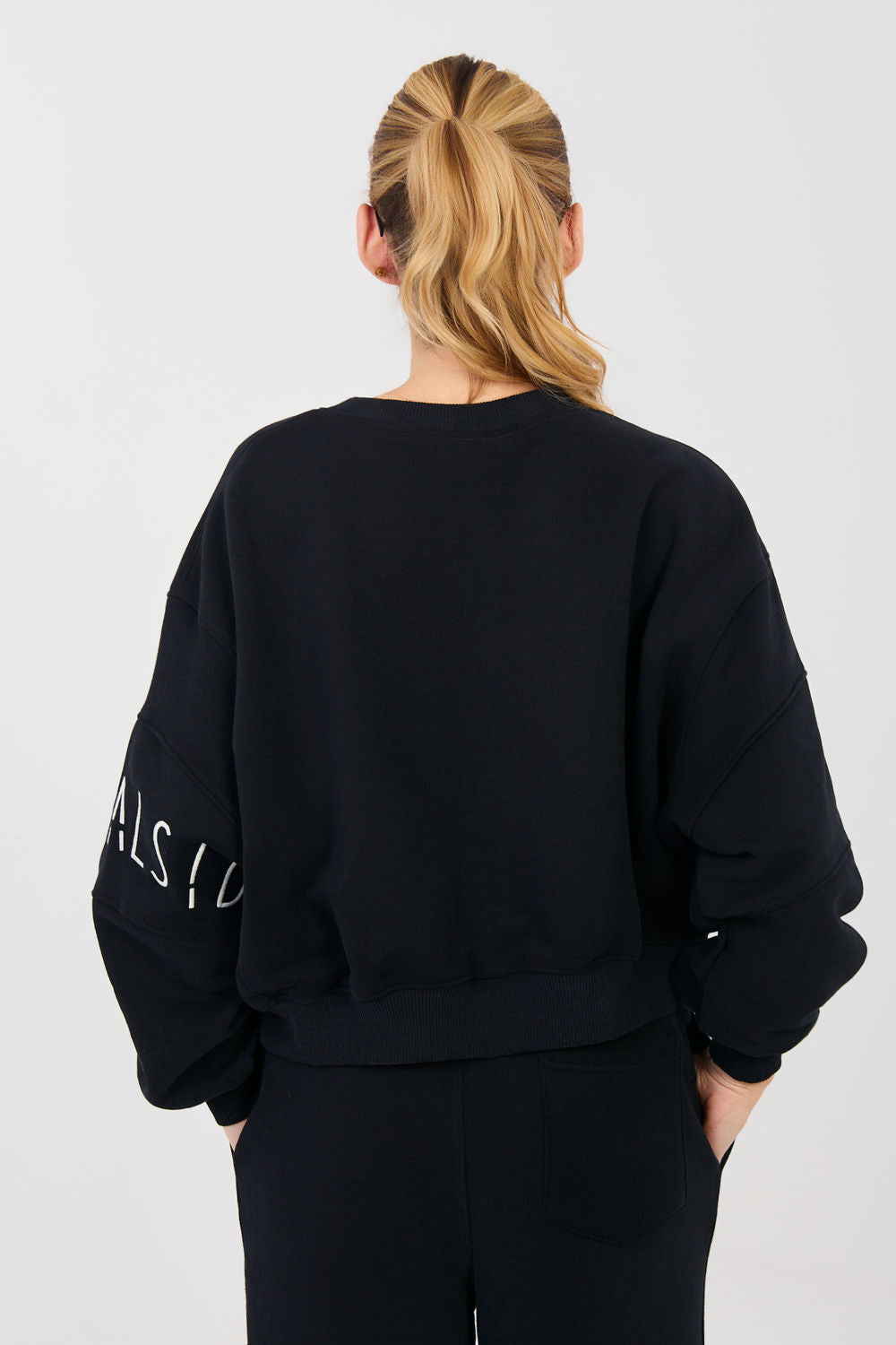 T-shirt femme Factory Price Sweatshirt Sweatshirt — noir