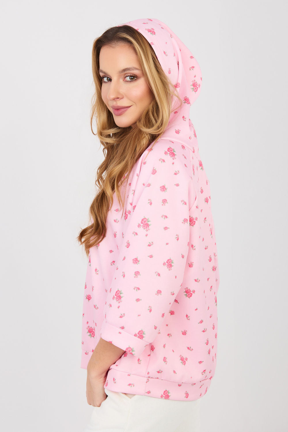 T-shirt femme Italy Moda Sweatshirt Sweatshirt — rosé