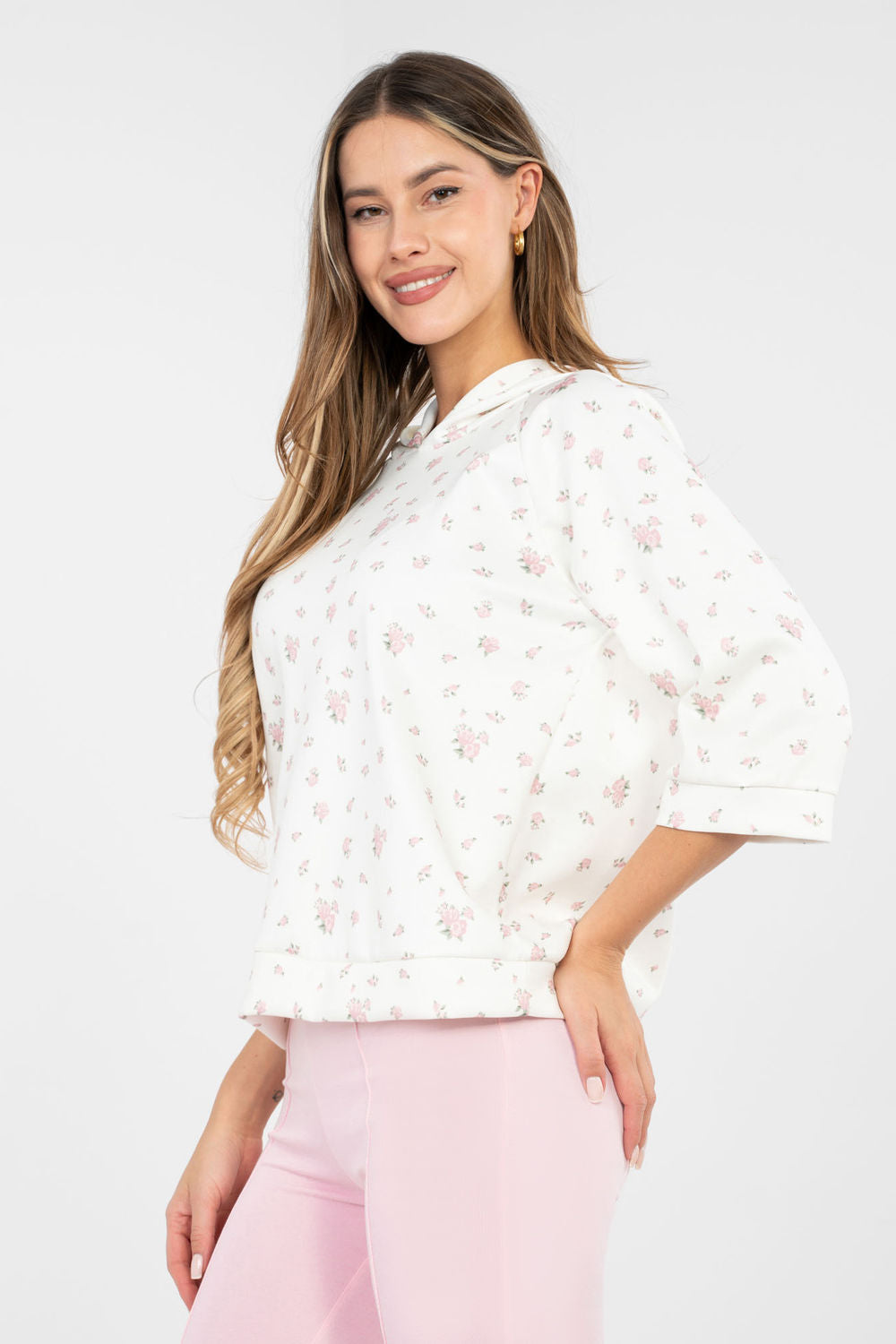 T-shirt femme Italy Moda Sweatshirt Sweatshirt — beige