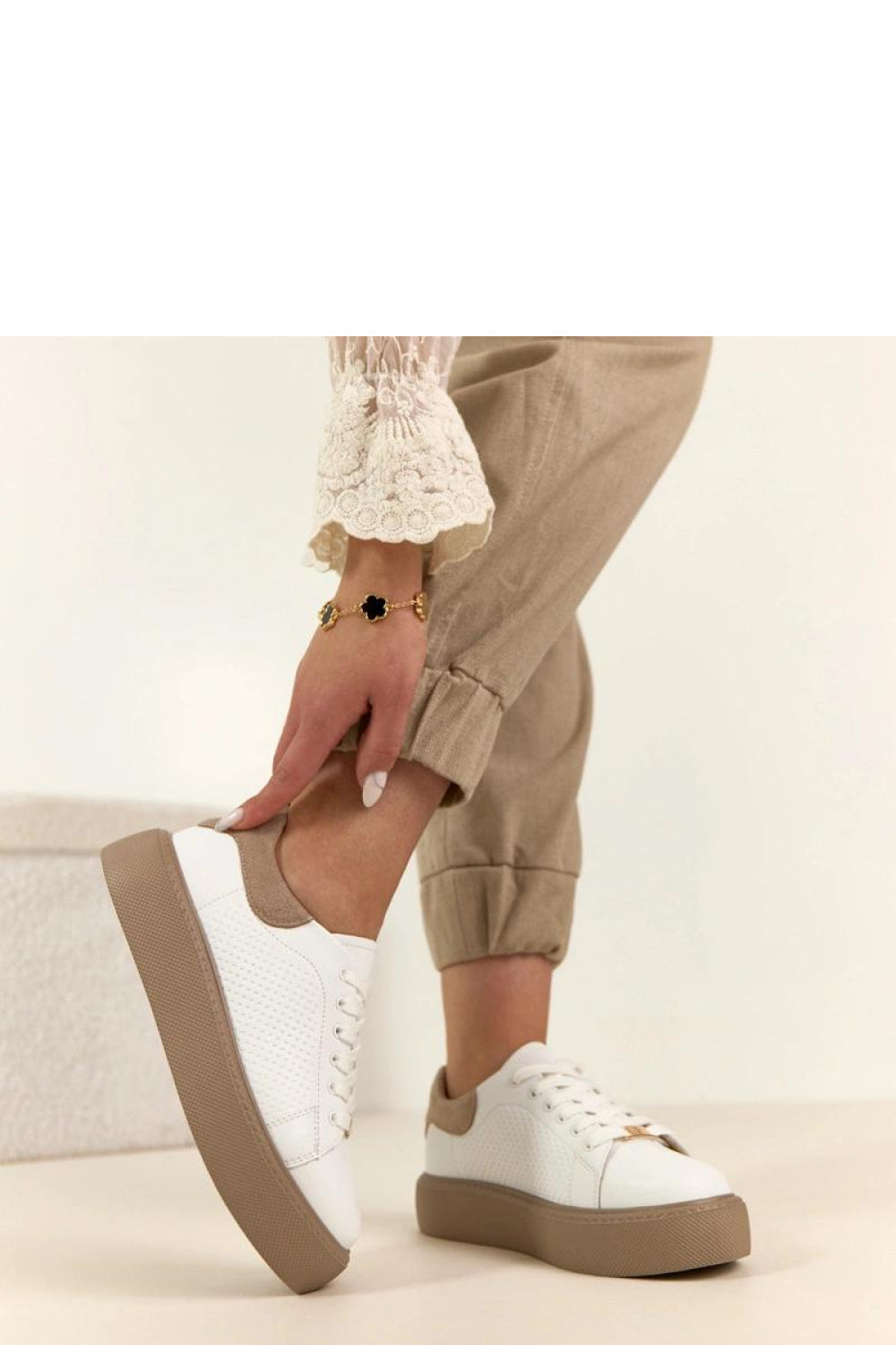 Baskets femme Solea À Plateforme À — blanc