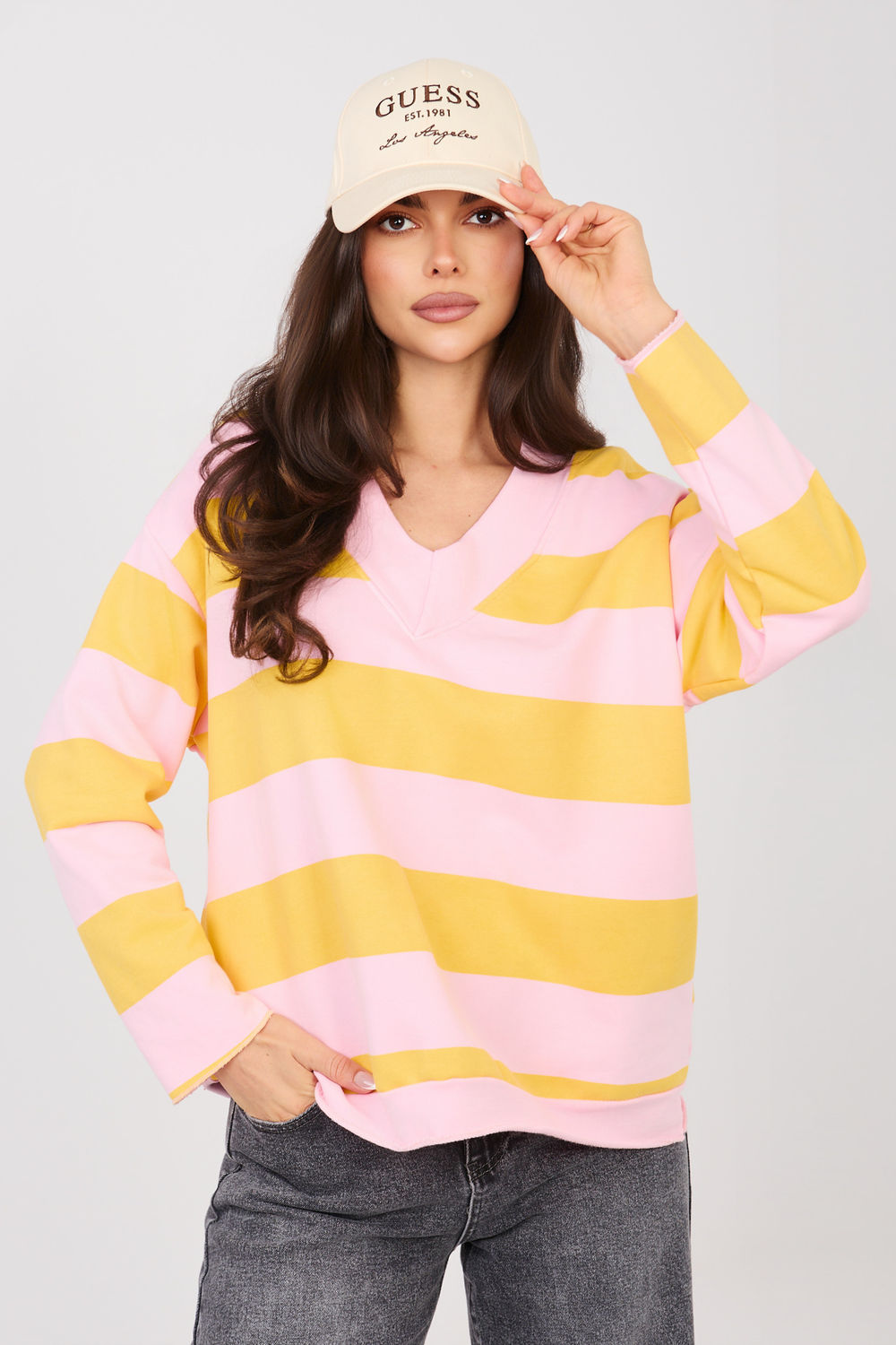 T-shirt femme Factory Price Sweatshirt Sweatshirt — jaune