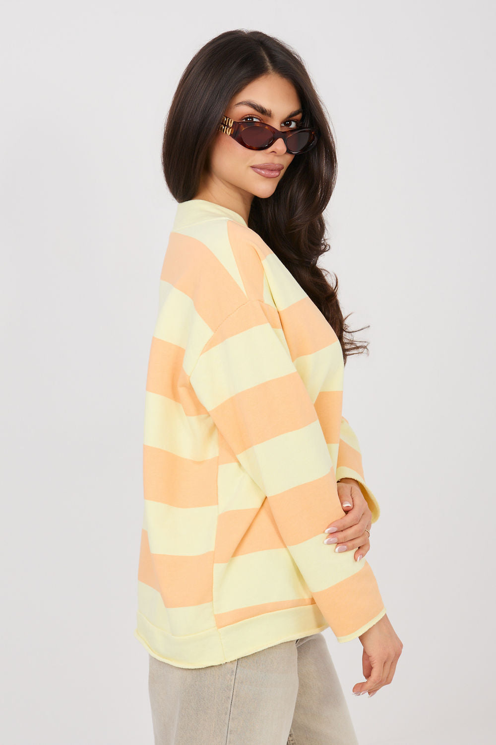 T-shirt femme Factory Price Sweatshirt Sweatshirt — orange