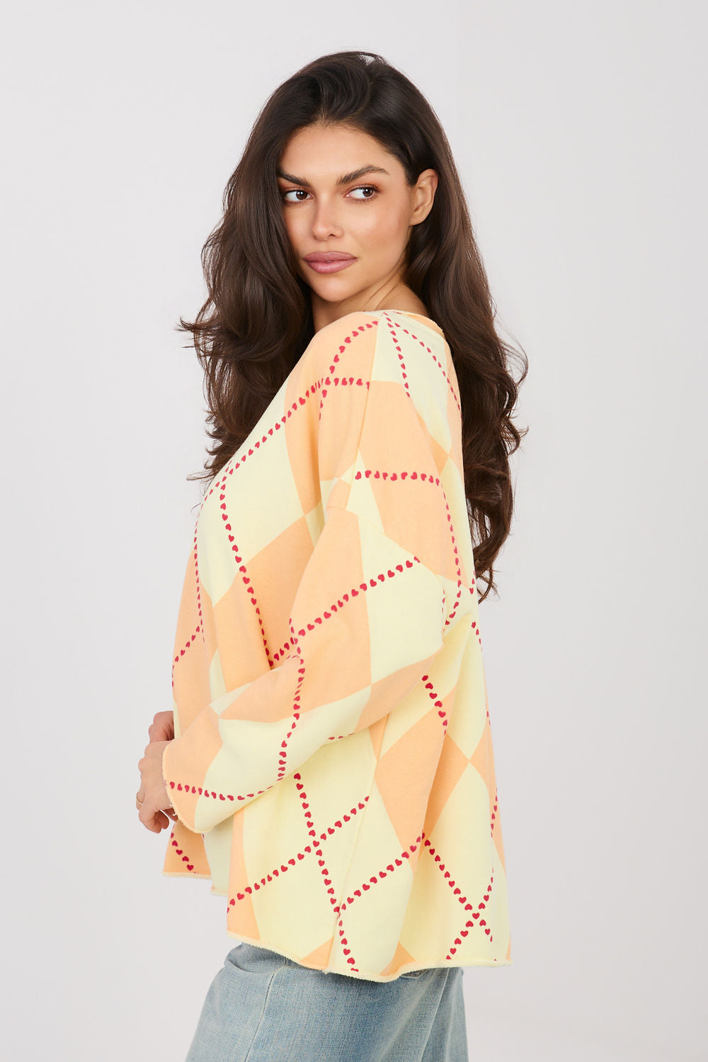T-shirt femme Factory Price Sweatshirt Sweatshirt — orange