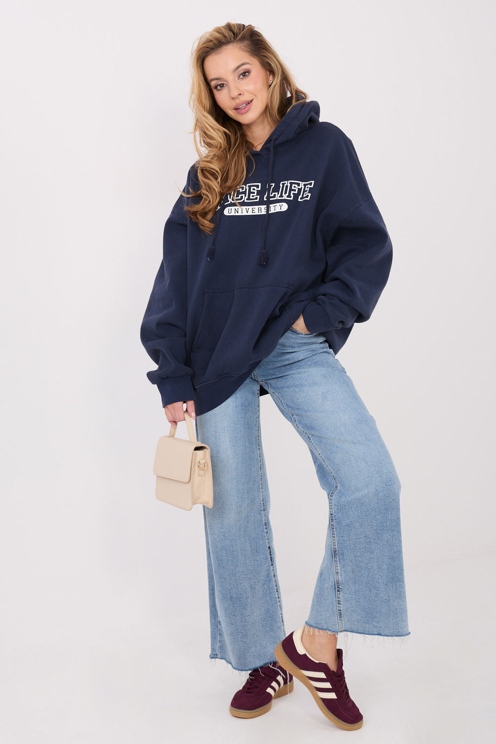 T-shirt femme Factory Price Sweatshirt Sweatshirt — bleu marine