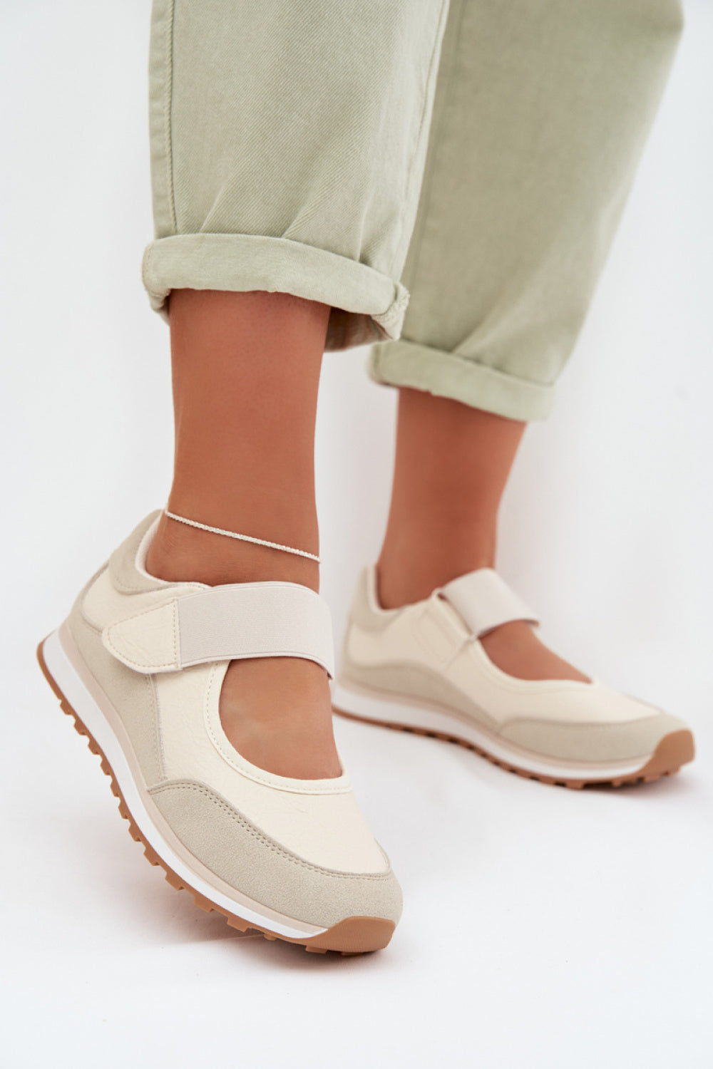 Bottes femme Step in style Chaussures Basses Chaussures — beige