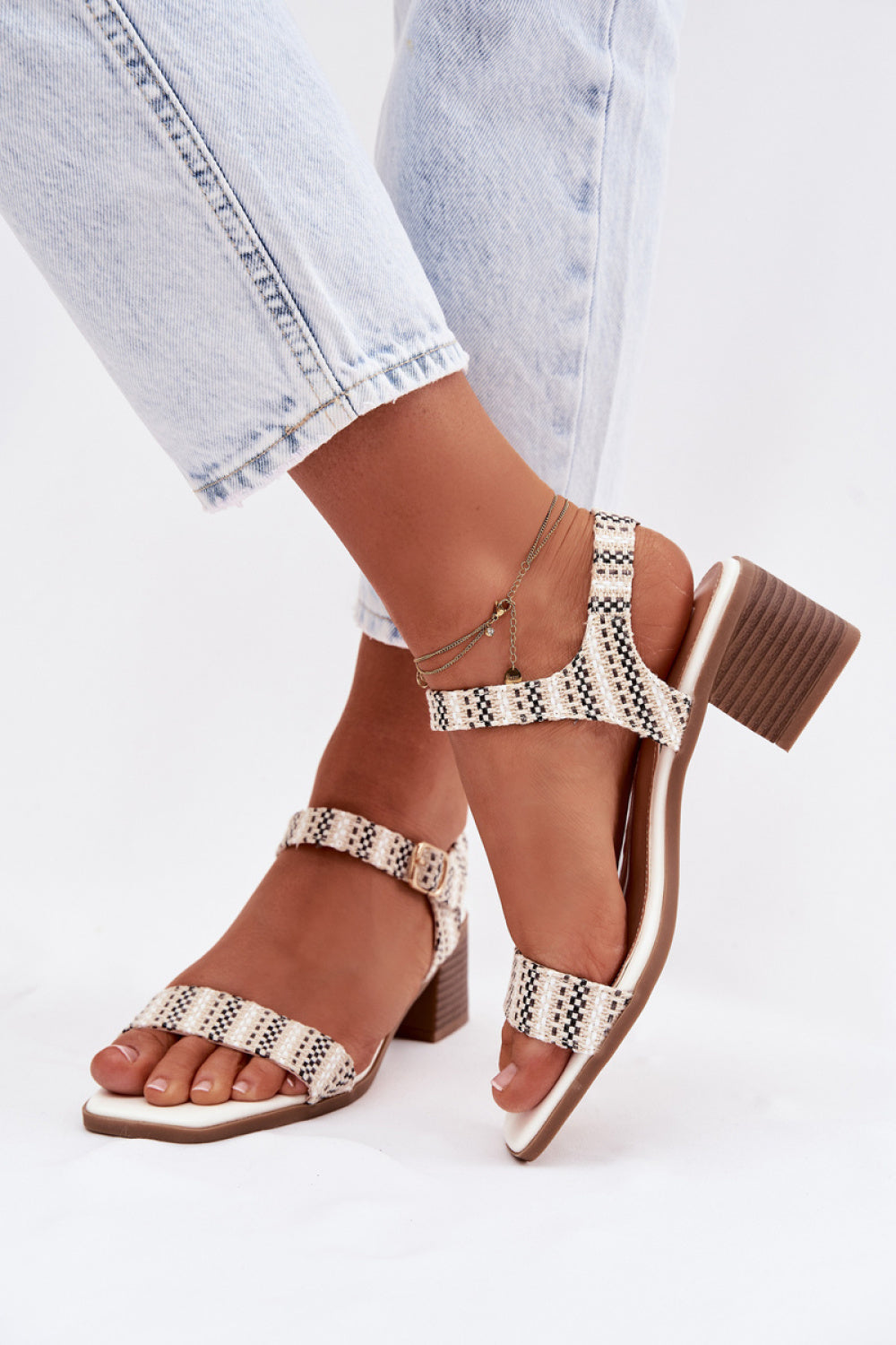 Sandales femme Step in style À Talons À — blanc