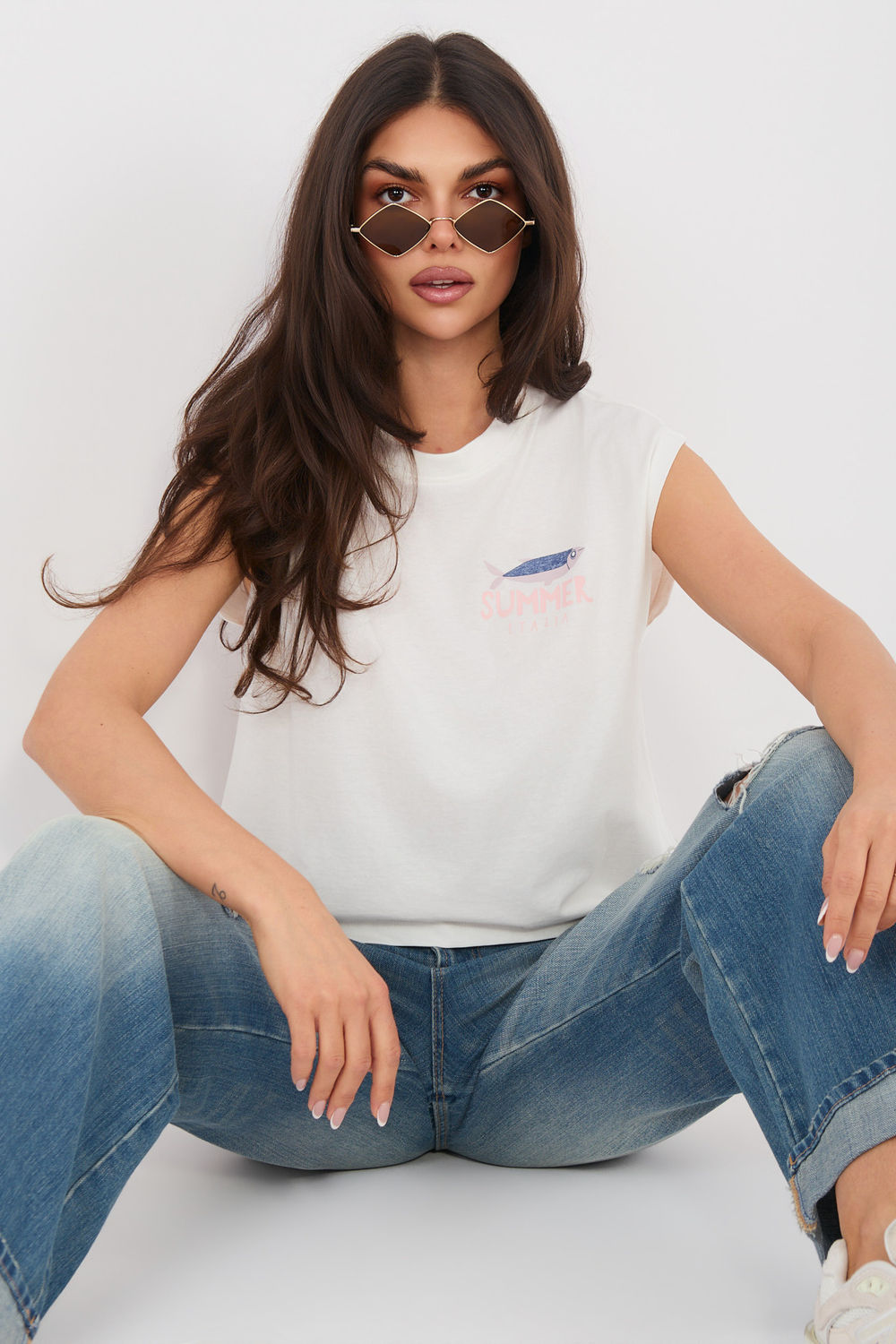 Blouse femme Sublevel T Shirt T — blanc
