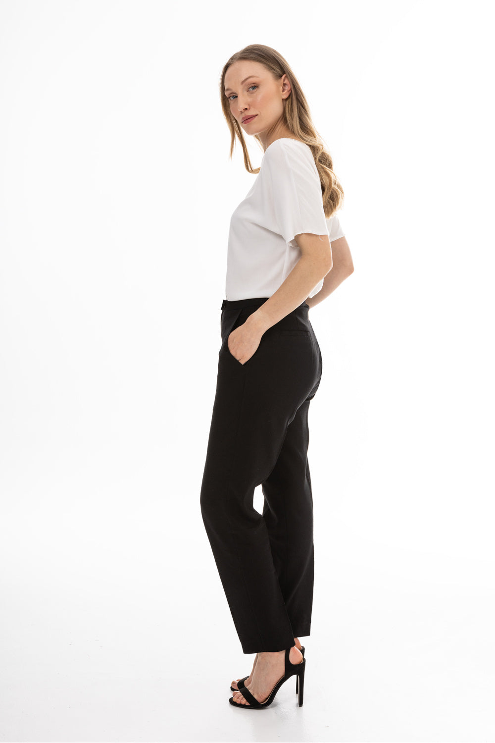Chaussures à talons femme awama Pantalon Pantalon — noir
