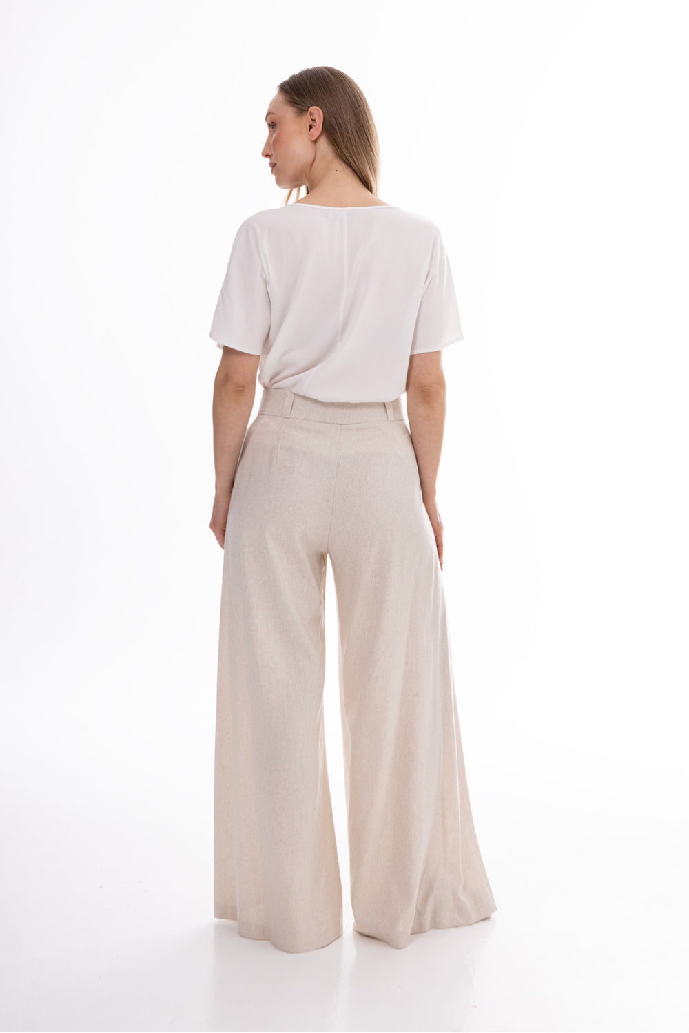 Chaussures à talons femme awama Pantalon Pantalon — beige