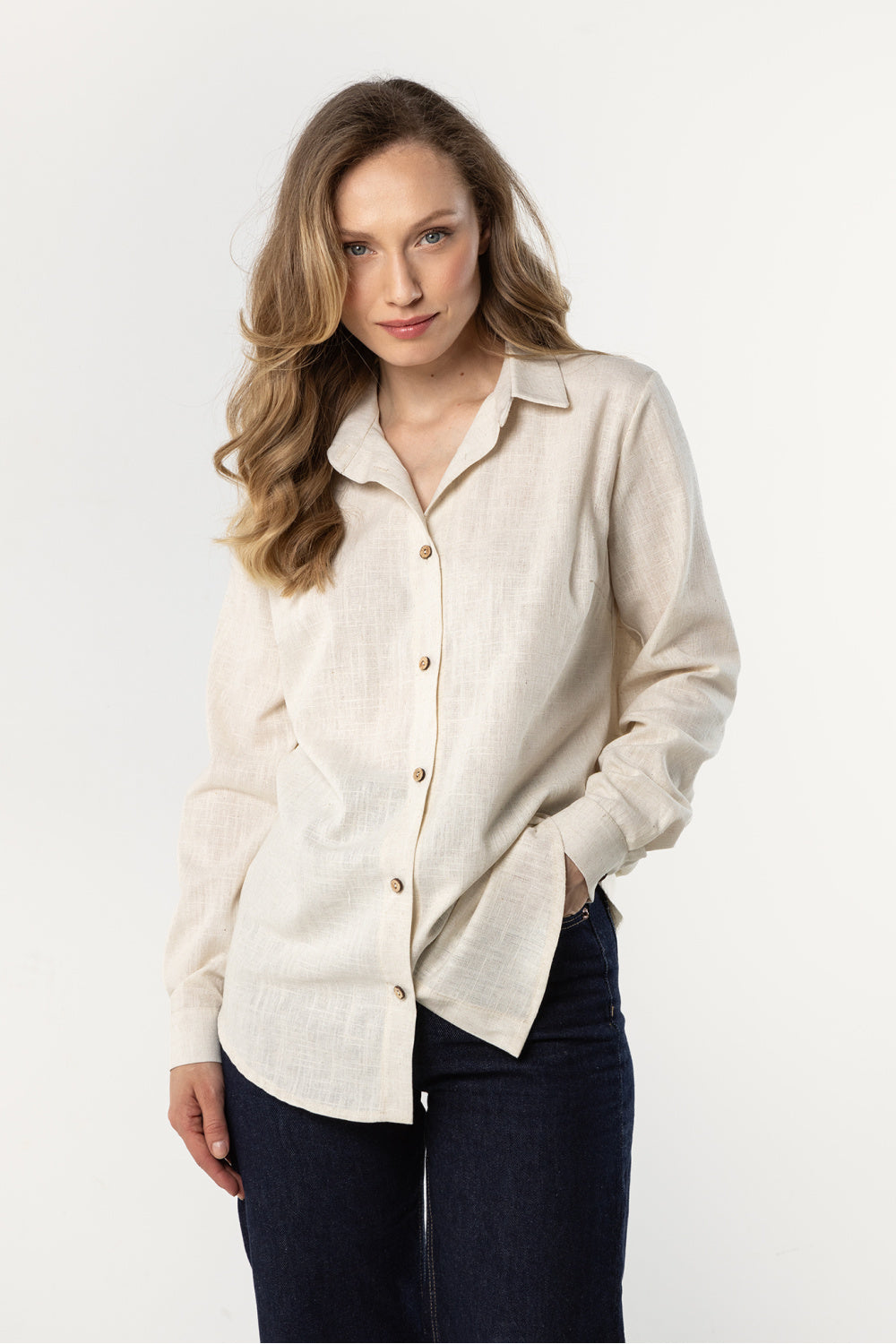 Blouse femme awama — beige
