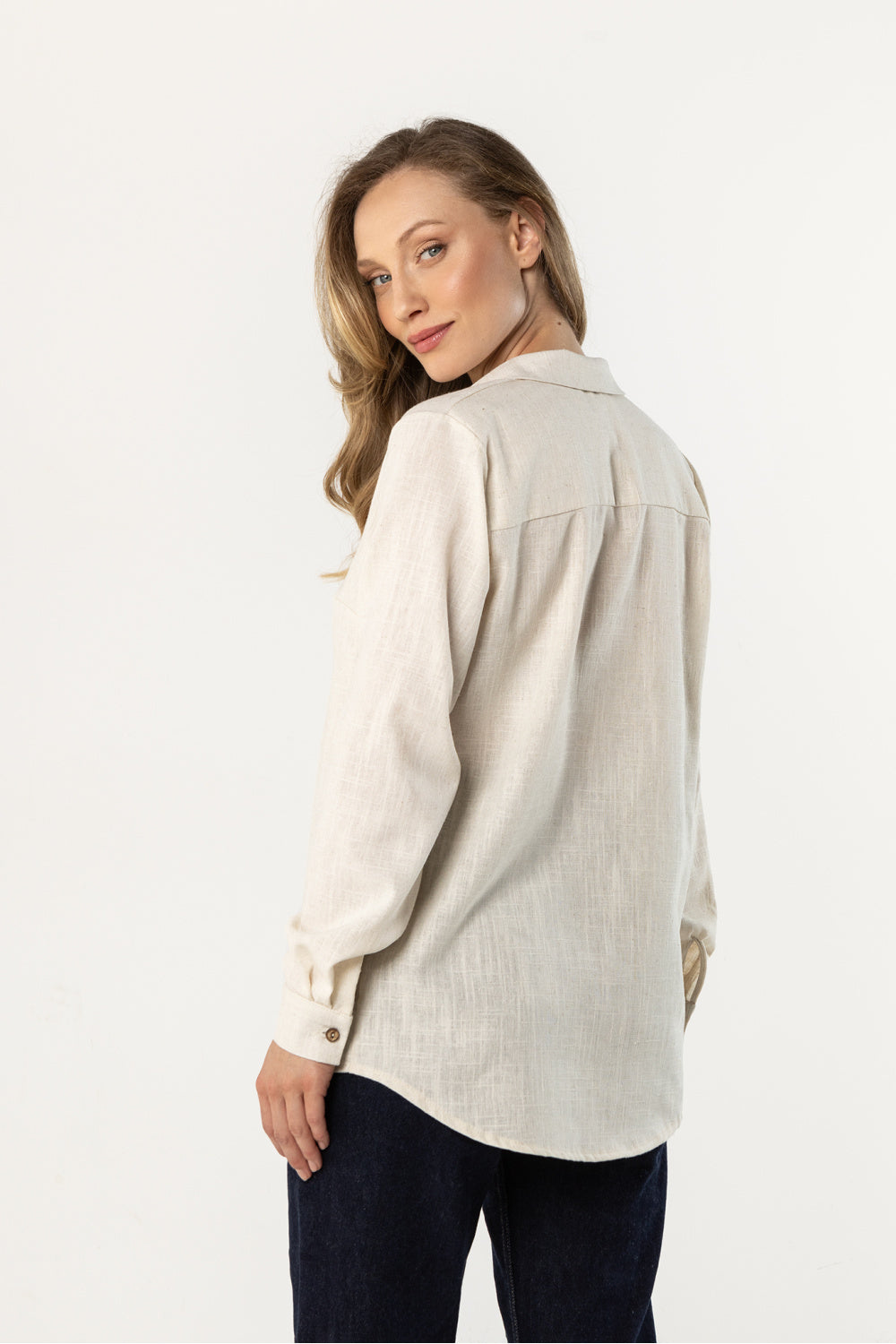Blouse femme awama — beige