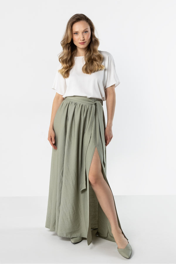 Jupe femme awama Longue Longue — vert