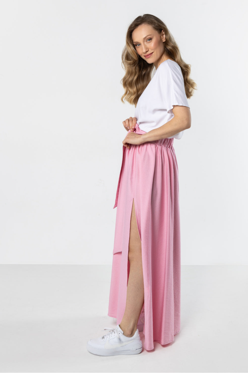 Jupe femme awama Longue Longue — rosé