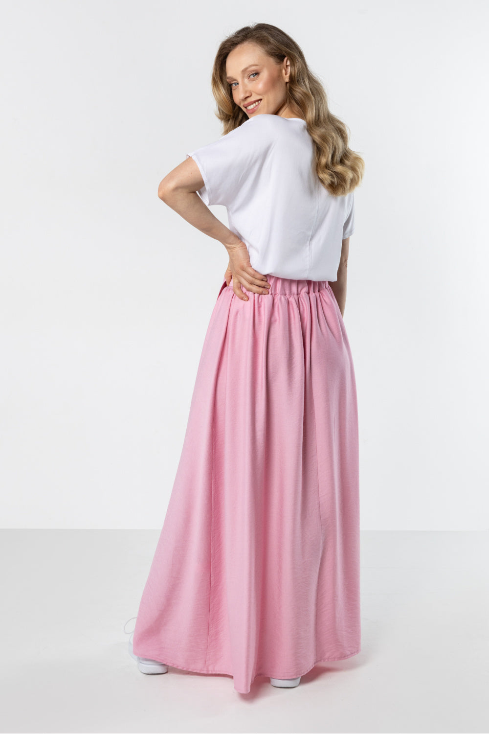 Jupe femme awama Longue Longue — rosé