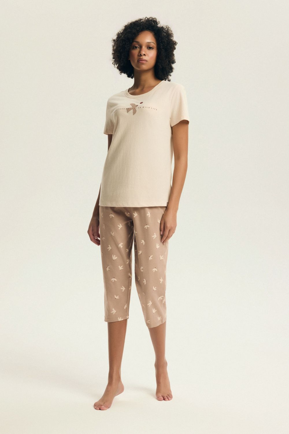 Pyjama femme Henderson — beige
