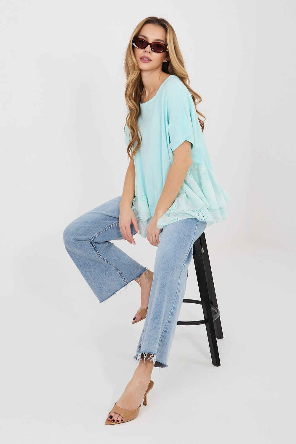 Blouse femme Italy Moda Chemisier Chemisier — vert